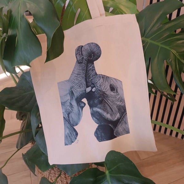 Tote bag elefantes