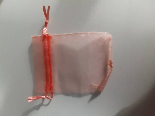 Zalm roze orangaza zakje