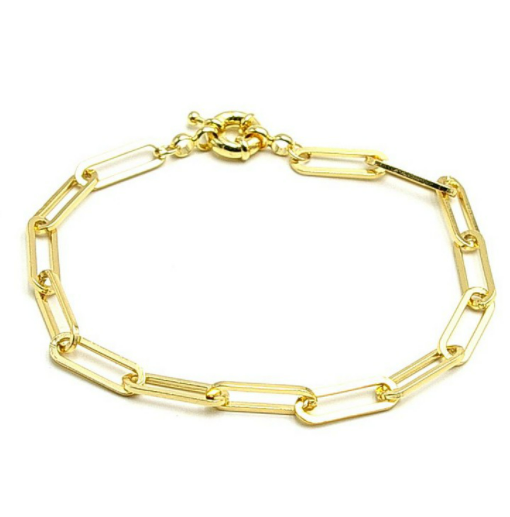 Gouden schakel armband