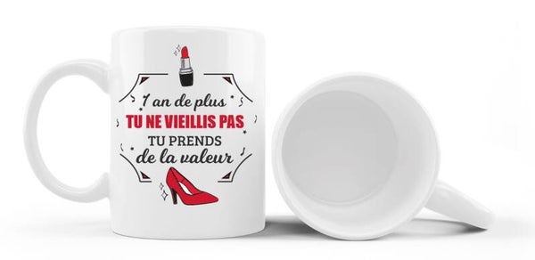 Mug anniversaire "un an de plus"