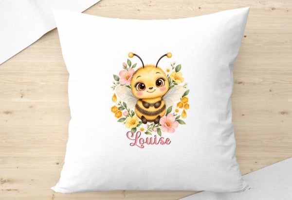 coussin "abeille" personnalisé