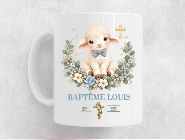 Mug personnalisé spécial baptême