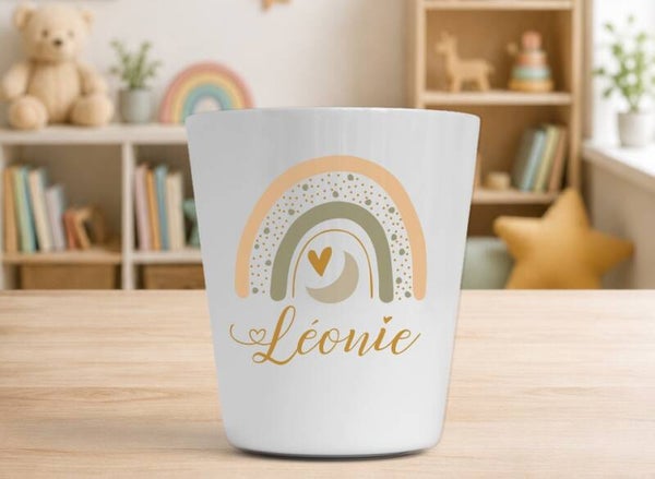Verre enfant personnalisé 230 ml - ARC EN CIEL