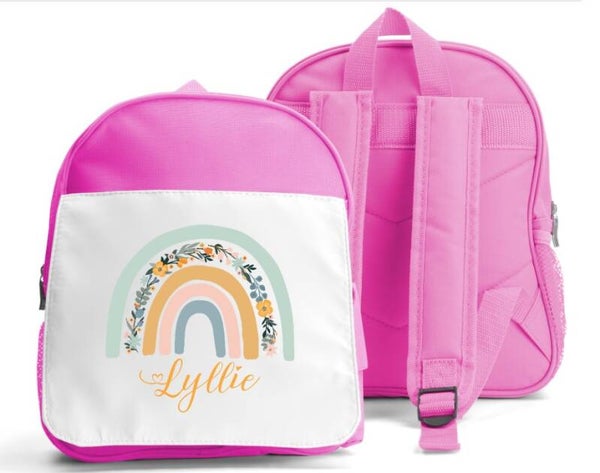 Sac à dos personnalisé "arc en ciel"