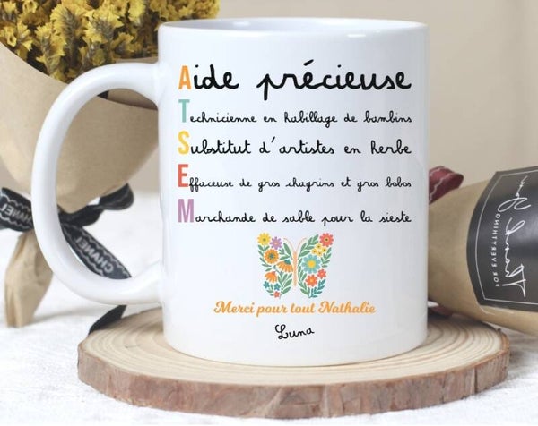 Mug personnalisé "ATSEM"