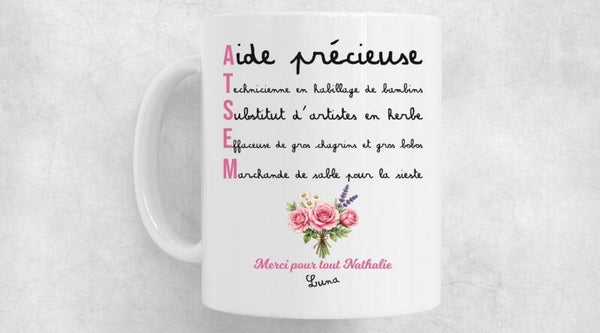 Mug personnalisé "ATSEM"
