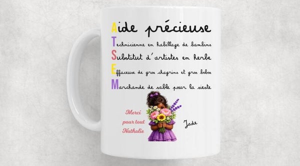 Mug personnalisé "ATSEM" modèle au choix