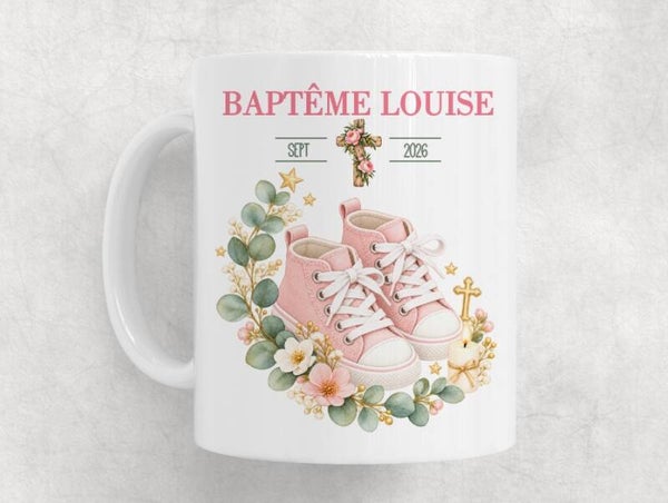 Mug personnalisé spécial baptême