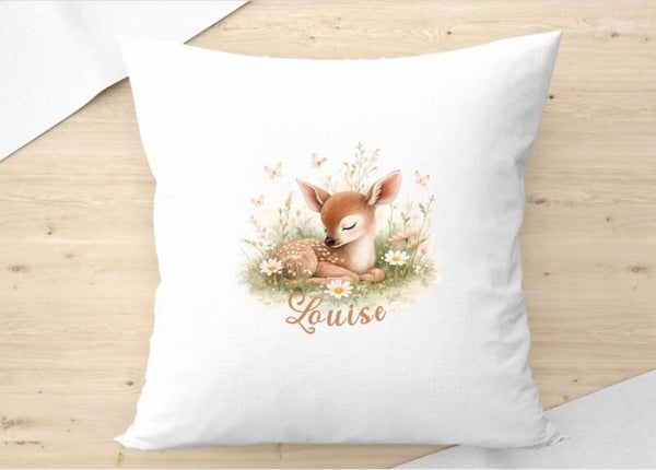 coussin "biche" personnalisé