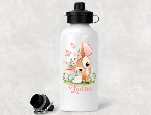 gourde personnalisée "biche"