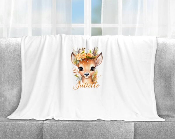 Plaid personnalisé "biche"