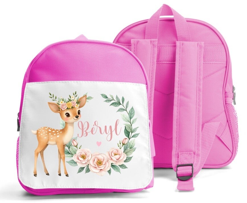Sac à dos personnalisé "biche"