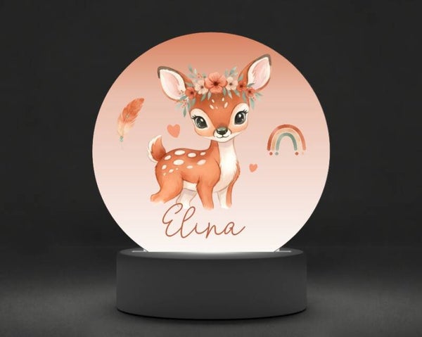 Lampe veilleuse personnalisée BICHE