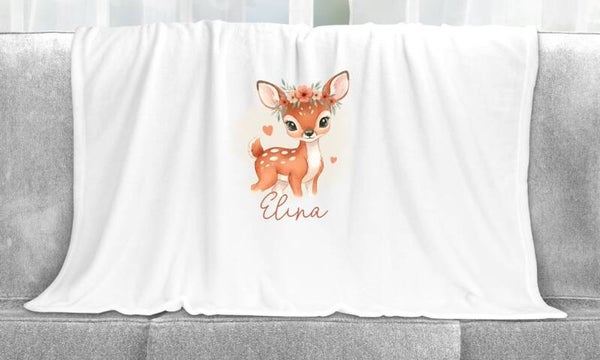 Plaid personnalisé "biche"