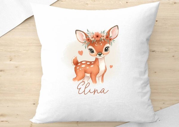 coussin "biche" personnalisé
