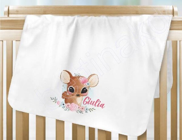 Plaid personnalisé "biche"