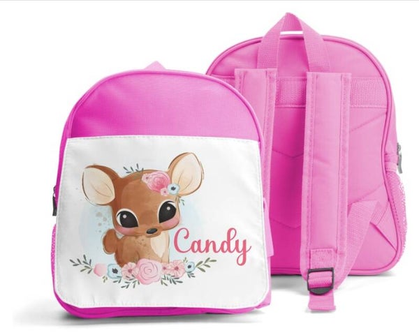 Sac à dos personnalisé "biche"