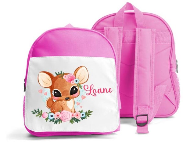 Sac à dos personnalisé "biche"