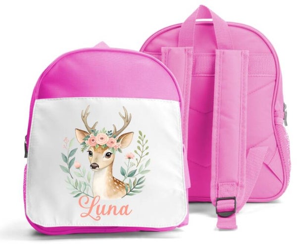 Sac à dos personnalisé "biche"