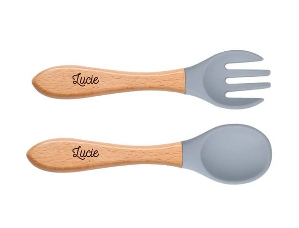 Ensemble de couverts personnalisé - BLEU GRIS