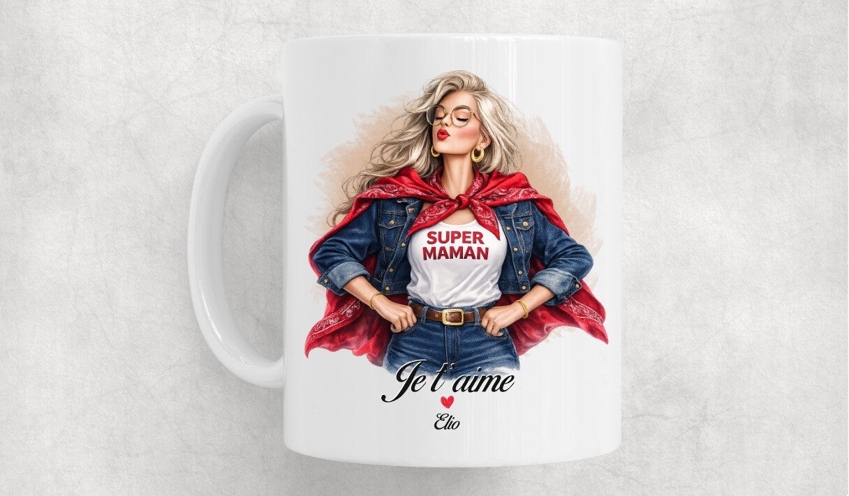 Mug personnalisé fête des mères – Idée cadeau unique pour maman