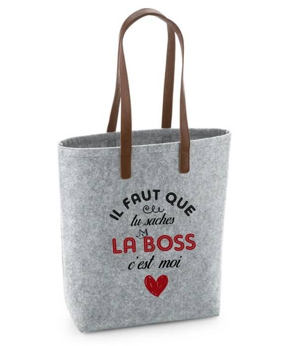 Sac shopping en Feutrine Premium "Boss"