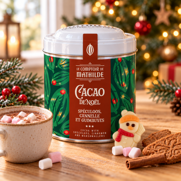Cacao de Noël spéculoos, cannelle et guimauves 170 g – Le Comptoir de Mathilde
