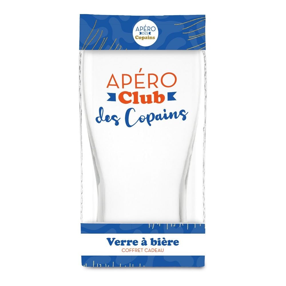 Coffret Verre à Bière "Apéro Club des Copains"