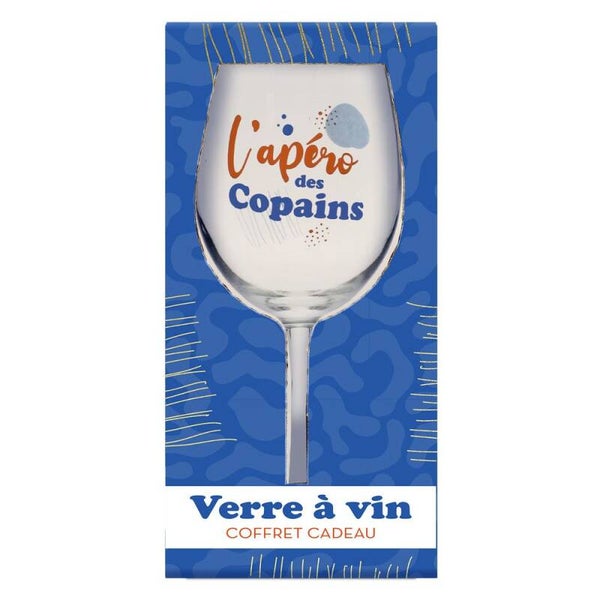 Coffret Verre à Vin "Apéro des Copains" – L’accessoire idéal pour un apéritif convivial