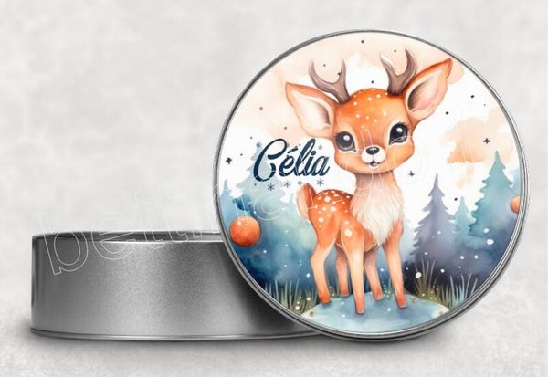Boîte Métal Personnalisée "spécial noël"