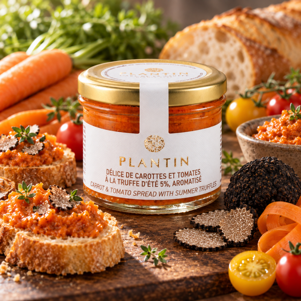 Délice de carottes et tomates à la truffe d’été ☀️