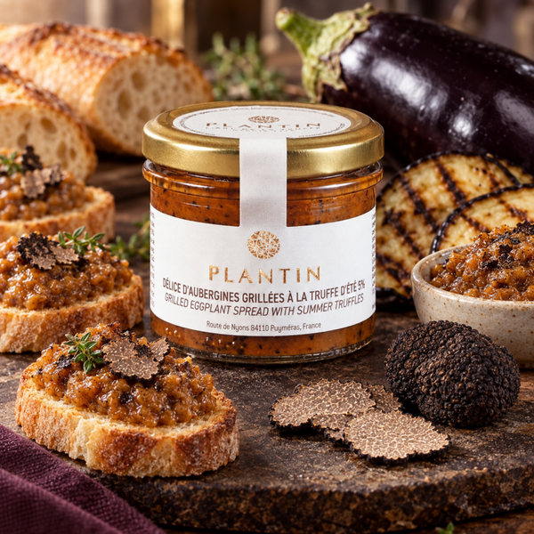 Délice d’aubergines grillées à la truffe d’été 5 % – 100 g 🍆