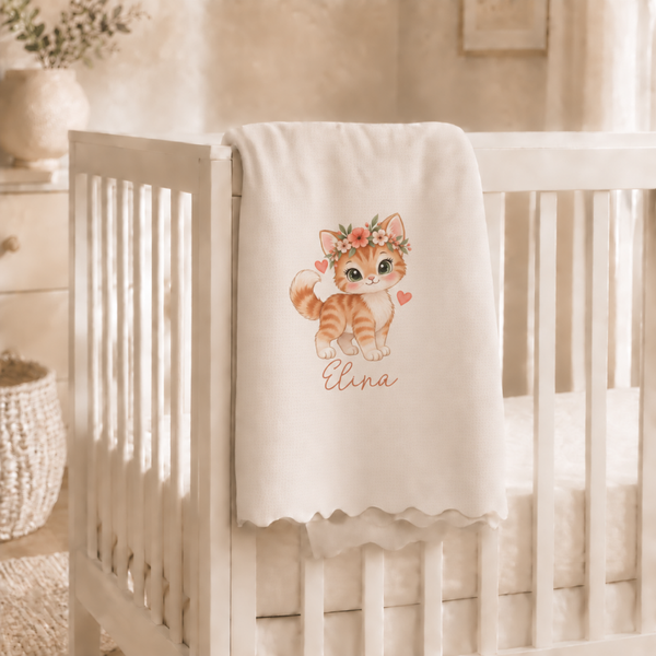 Plaid personnalisé Enfant "chaton"