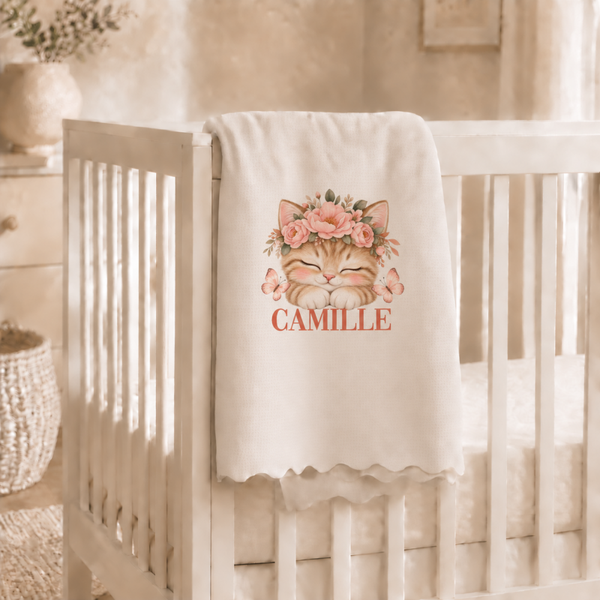 Plaid personnalisé Enfant "chaton"