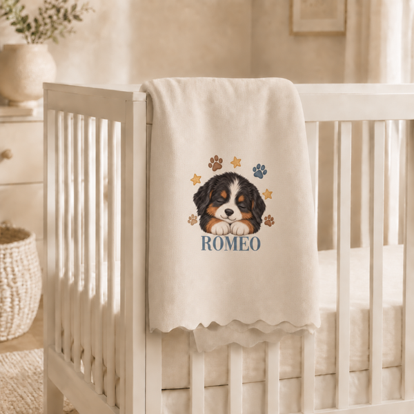 Plaid personnalisé Enfant "chiot"