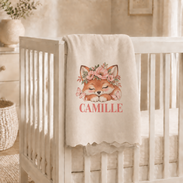 Plaid personnalisé Enfant "renarde"