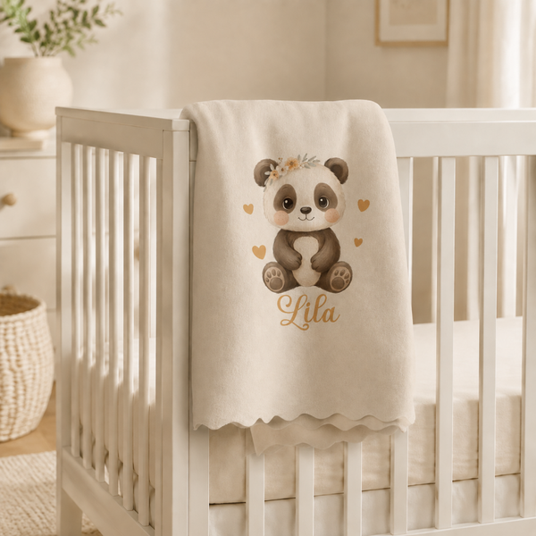 Plaid personnalisé Enfant "panda"