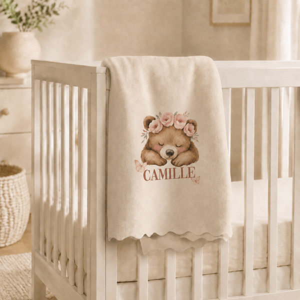 Plaid personnalisé Enfant "oursonne"