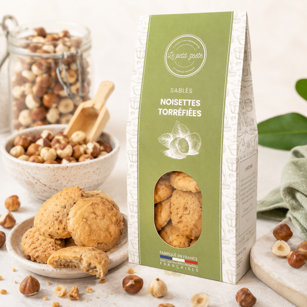 Sablés Noisettes Torréfiées – Le Petit Zeste : le biscuit qui fait croustiller la gourmandise ! 🌰✨
