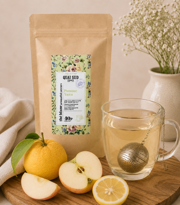 Thé blanc Pomme Yuzu - Sachet 40 g