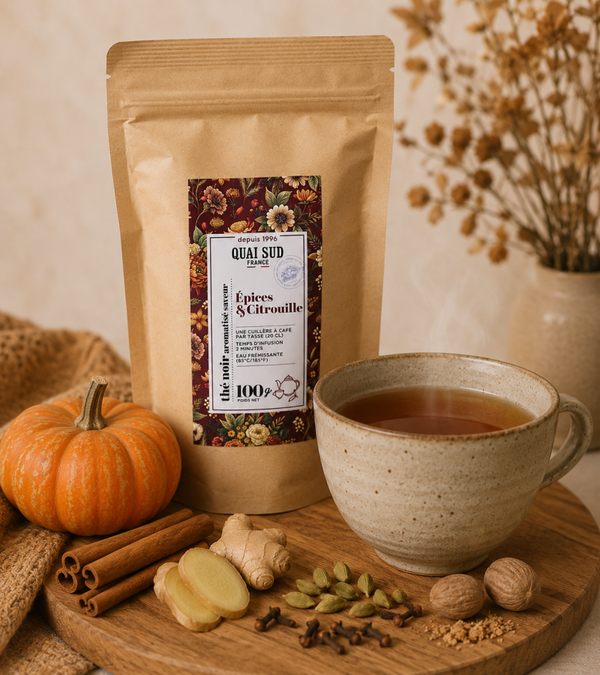 Thé Noir Epices-Citrouille- Sachet 100 g