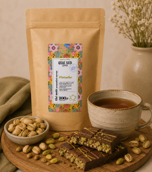 Thé Noir Pistache - Sachet 100 g