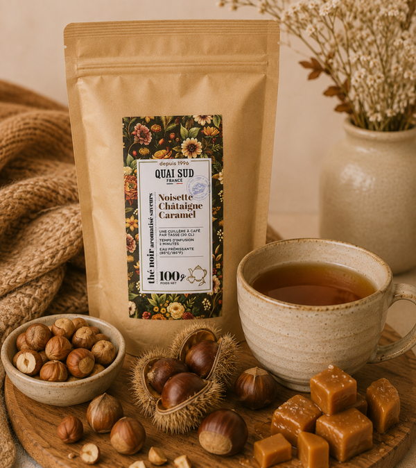 Thé Noir Noisette Châtaigne Caramel - Sachet 100 g