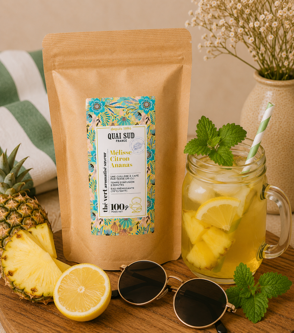 Thé Vert Mélisse Citron Ananas - Sachet 100 g