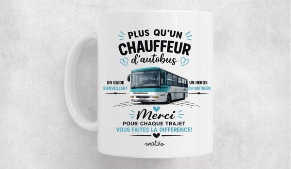 Mug personnalisé "Chauffeur de bus"