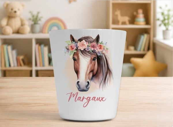 Verre enfant personnalisé 230 ml - CHEVAL