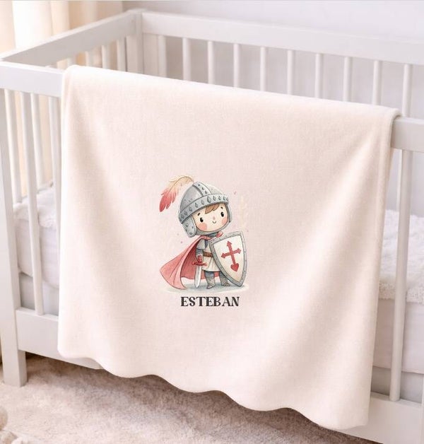 Plaid personnalisé Enfant "chevalier"