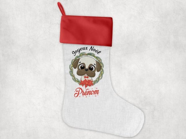 Chaussette décorative personnalisée "chien"