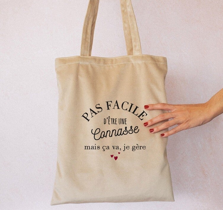 Sac en velours "connasse"