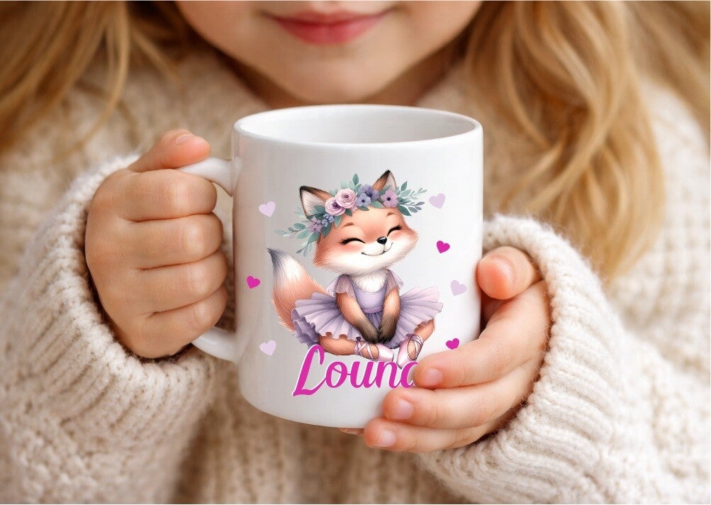 Mug incassable personnalisé "RENARDE" modèle au choix